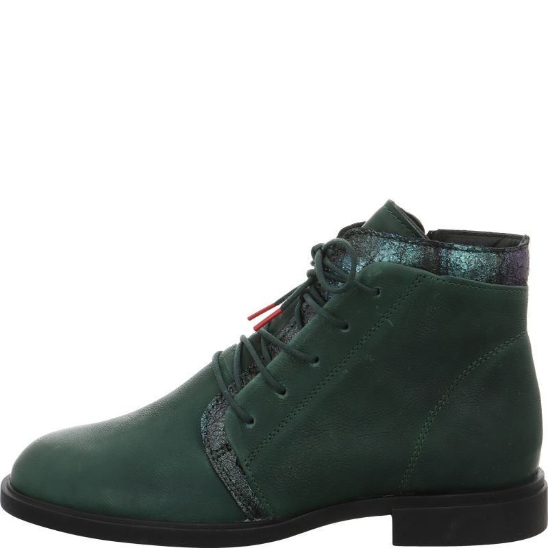 Think NINA Woman Ankle boot - Material: Leather in Green