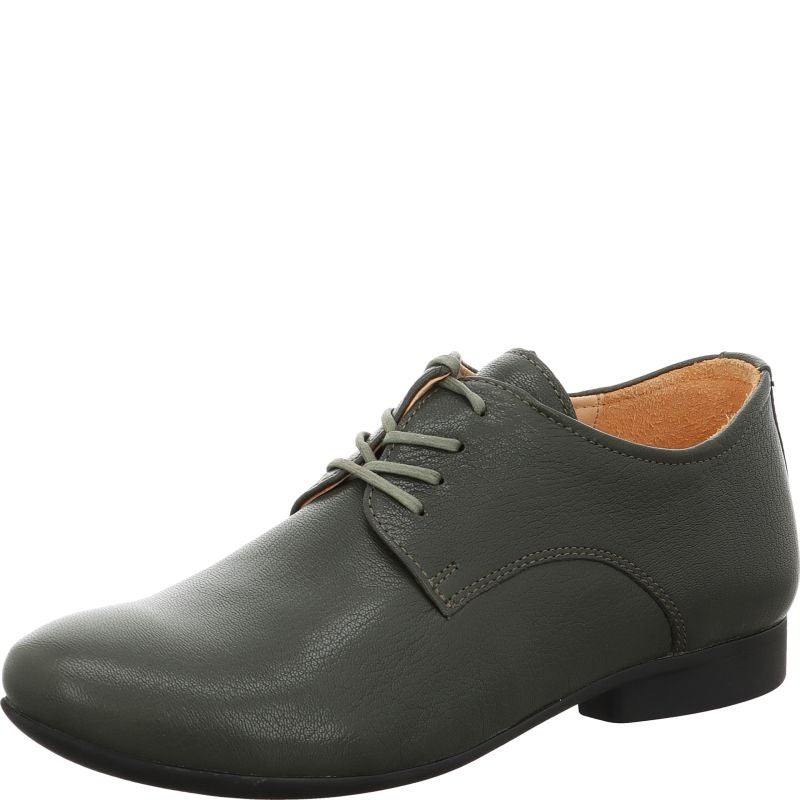 Think GUAD2 Lace up shoe - Material: Leather in Olive