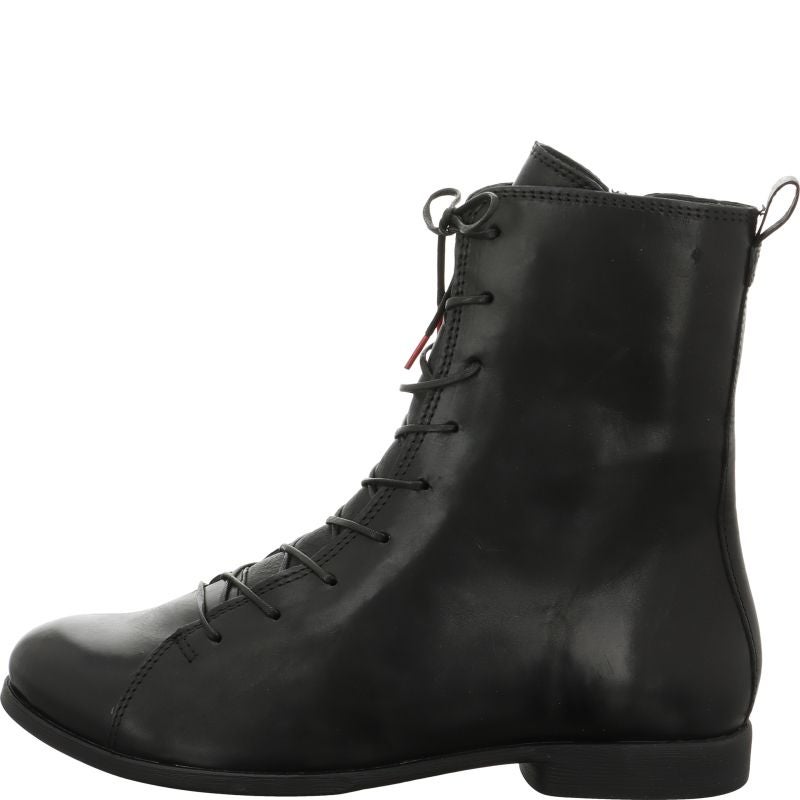 Think AGRAT Woman Ankle boot - Material: Leather in Black