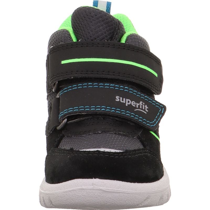 Superfit SPORT7 MINI Unisex | Boys Sneakers high - Material: Leder/Sonstiges Material/Texti in Black