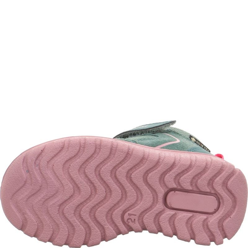 Superfit SPORT7 MINI Unisex | Mädchen Sneaker high - Material: Leder/Sonstiges Material/Textil in Grün