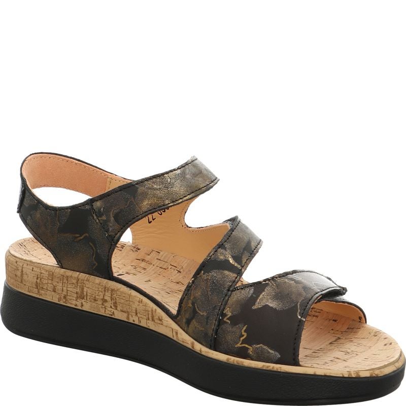 Think MEGGIE Strap sandal - Material: Leather in Multicolored