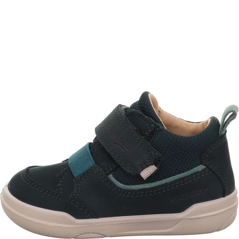 Superfit SUPERFREE Unisex | Boys Sneakers high - Material: Leather/Textil in Green