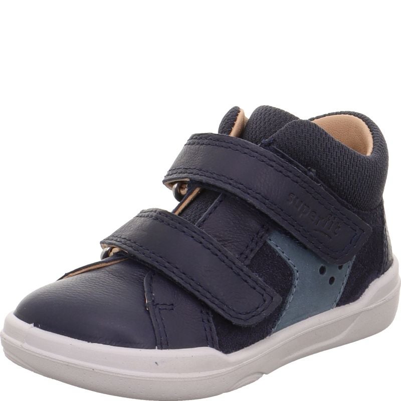 Superfit SUPERFREE Unisex, Boys Sneakers high - Material: Leather/Textil in Blue