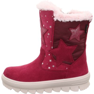 Superfit FLAVIA Girls Boot - Material: Leather/Textil in Red