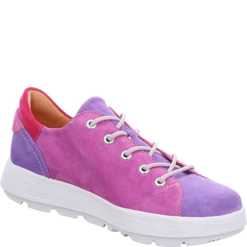 Think COMODA Lace up shoe - Material: Leather in Purple