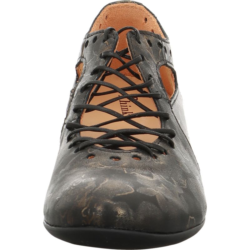 Think GUAD2 Lace up shoe - Material: Leather in Multicolored