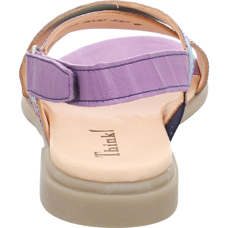 Think KAMAA Woman Strap sandal - Material: Leather in Multi Colour