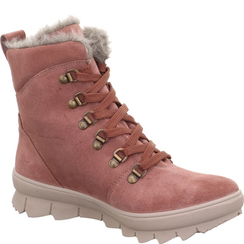 Legero NOVARA Damen Schnürboots - Material: Leder in Rosa