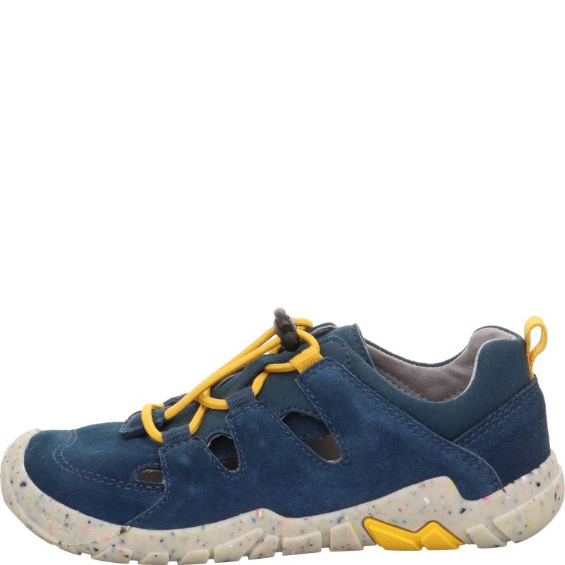 Superfit TRACE Unisex, Jungen Sneaker low - Material: Leder/Textil in Blau