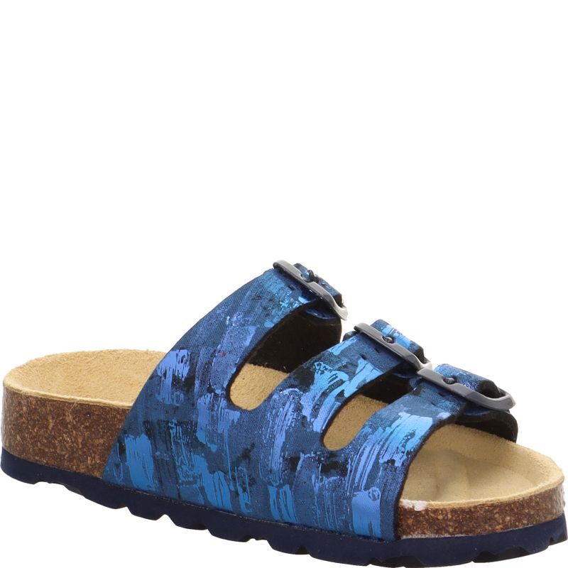 Superfit FUSSBETTPANTOFFEL Girls Slipper - Material: Sonstiges Material in Blue