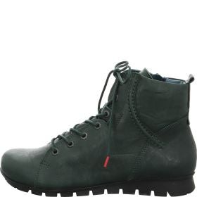 Think MENSCHA Woman Lace-up boot - Material: Leather in Green