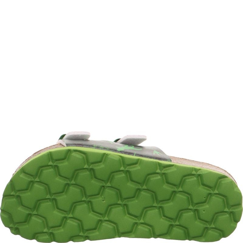 Superfit FUSSBETTPANTOFFEL Boys Slipper - Material: Sonstiges Material in Green