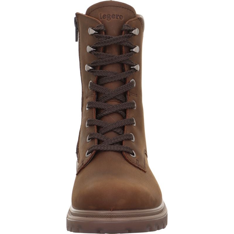 legero MONTA Damen Schnürboots - Material: Leder in Braun