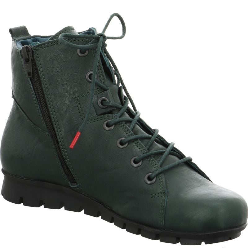Think! MENSCHA Damen Stiefelette - Material: Leder in Grün