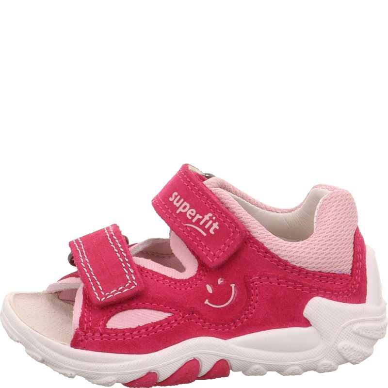 Superfit FLOW Girls Sandal - Material: Leather/Textil in Pink