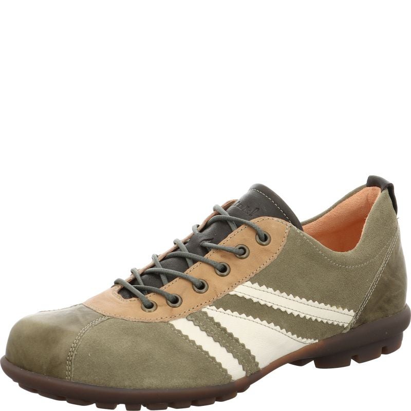 Think KONG HERREN Men Lace up shoe - Material: Leather in Green