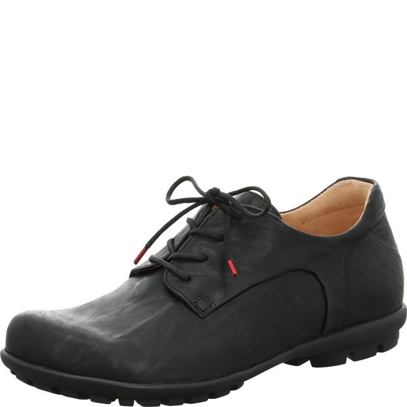 Think KONG HERREN Men Lace up shoe - Material: Leather in Black