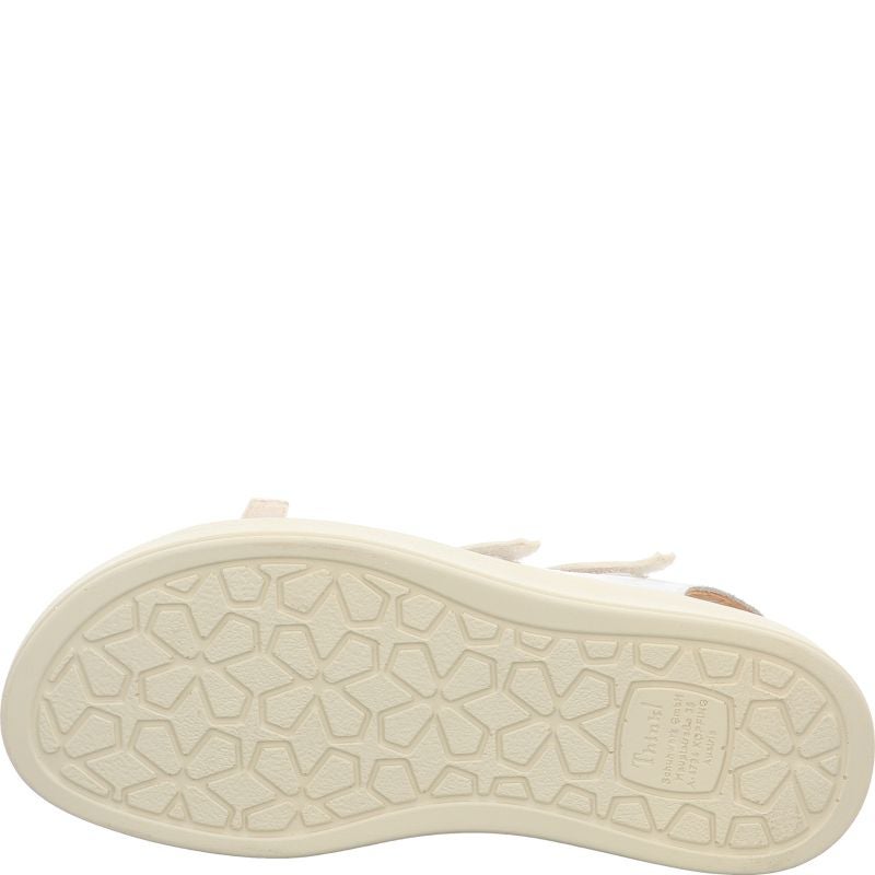 Think MEGGIE Woman Strap sandal - Material: Leather in White