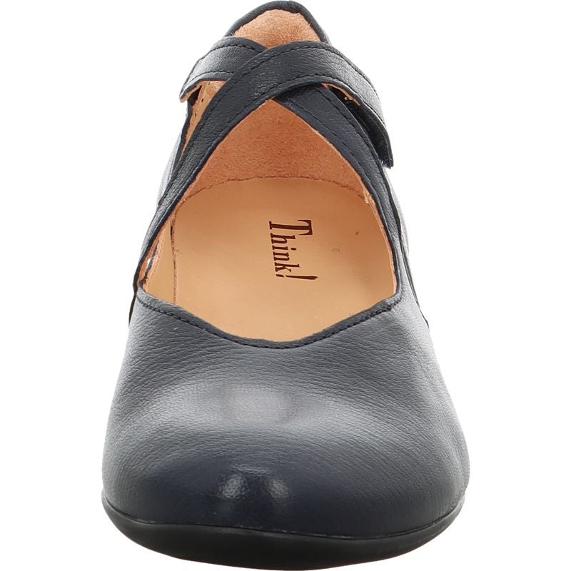 Think GUAD2 Woman Ballerina - Material: Leather in Blue