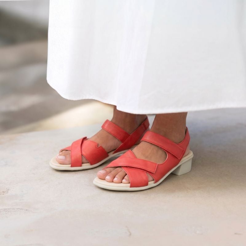 Think! VIVI Damen Sandalette - Material: Leder in Rot