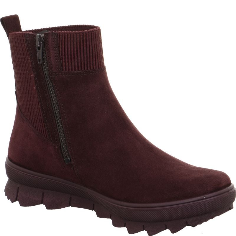 Legero NOVARA Damen Stiefelette - Material: Leder in Rot