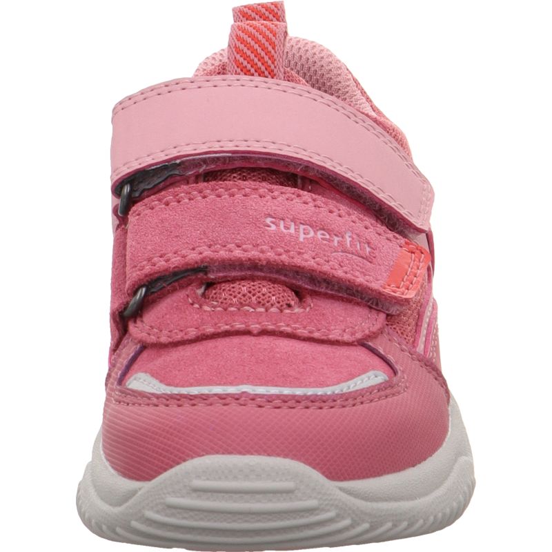 Superfit STORM Girls Sneakers low - Material: Leder/Sonstiges Material/Texti in Pink