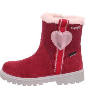 Superfit SPIRIT Girls Boot - Material: Leather/Textil in Red