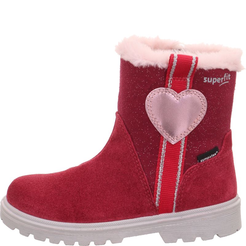 Superfit SPIRIT Girls Boot - Material: Leather/Textil in Red