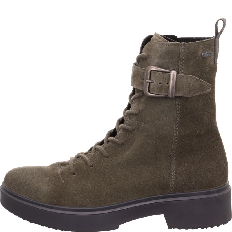 Legero ANGEL Damen Schnürboots - Material: Leder in Grün