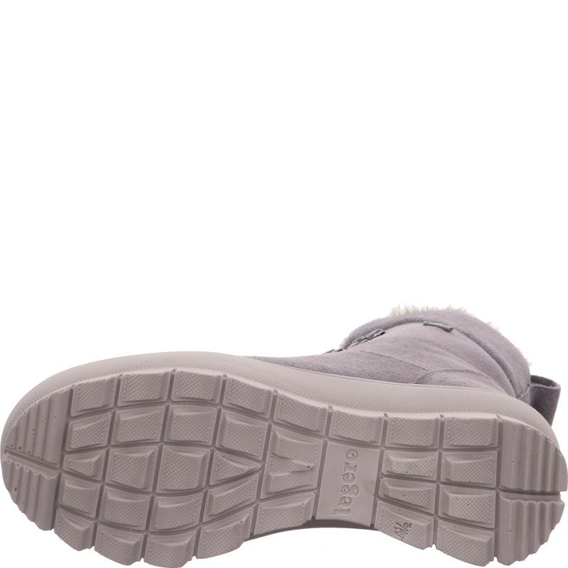 legero NOVARA Damen Schnürboots - Material: Leder in Grau