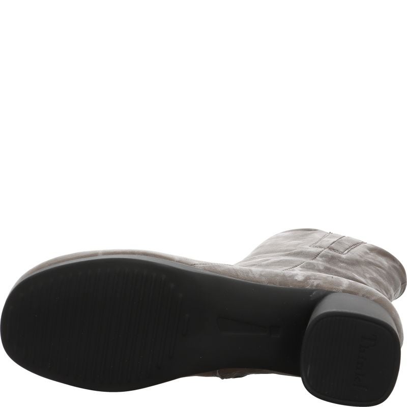 Think NANI Woman Ankle boot - Material: Leather in Grey