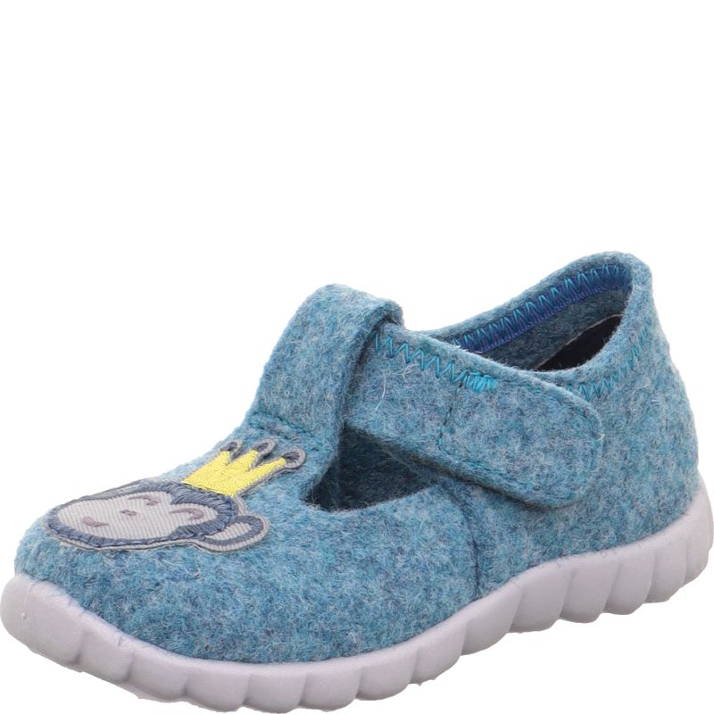 Superfit HAPPY Jungen Hausschuh - Material: Textil in Blau