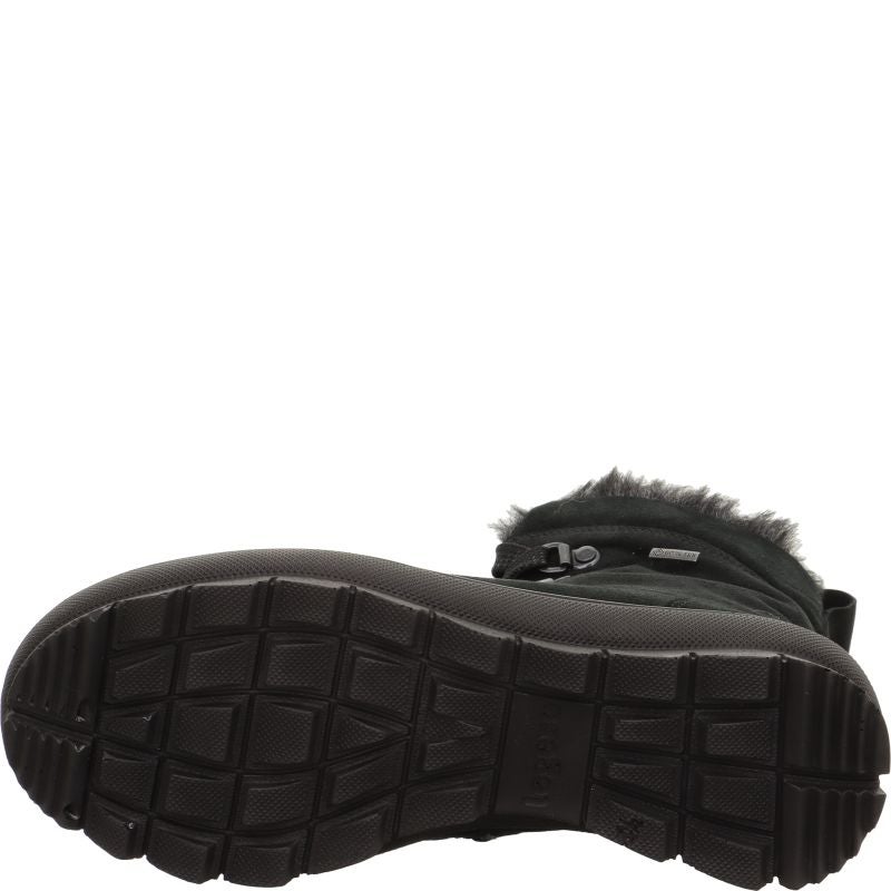 Legero NOVARA Damen Schnürboots - Material: Leder in Schwarz