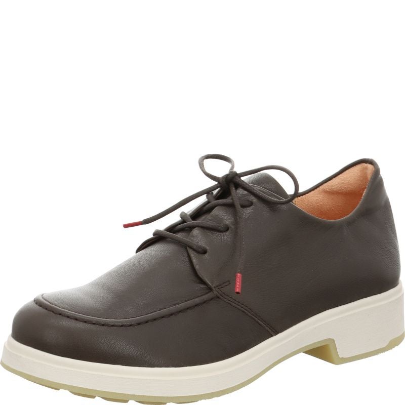 Think COGITA Woman Lace up shoe - Material: Leather in Grey