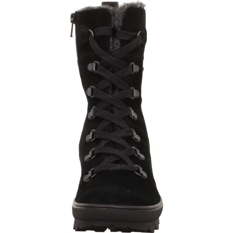 Legero NOVARA Damen Schnürboots - Material: Leder in Schwarz