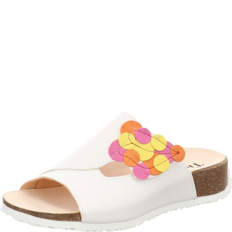 Think MIZZI DAMEN Woman Mules - Material: Leather in White