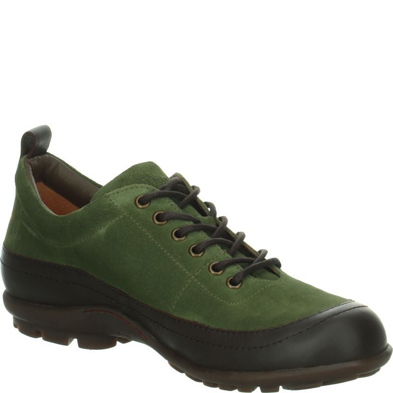 Think! KONG Herren Schnürschuh - Material: Leder in Grün