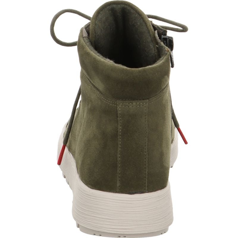 Think COMODA Woman Ankle boot - Material: Leather in Olive