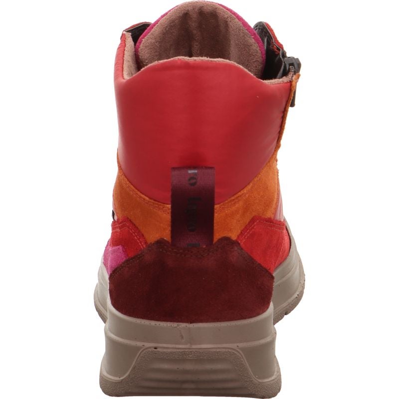 Legero SPRINTER Damen Sneaker high - Material: Leder/Textil in Rot
