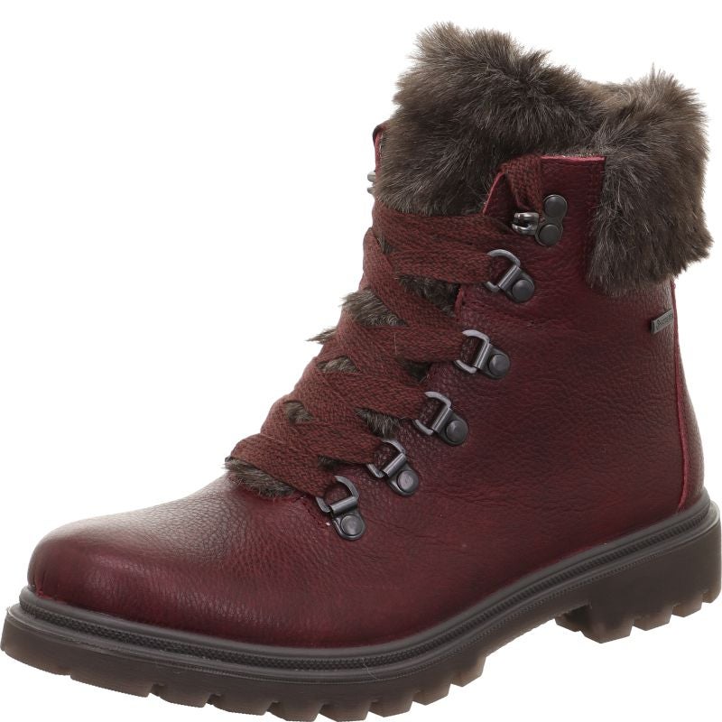 Legero MONTA Damen Schnürboots - Material: Leder in Rot