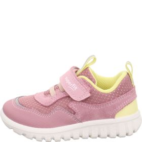 Superfit SPORT7 MINI Mädchen Sneaker low - Material: Leder/Sonstiges Material/Textil in Rosa