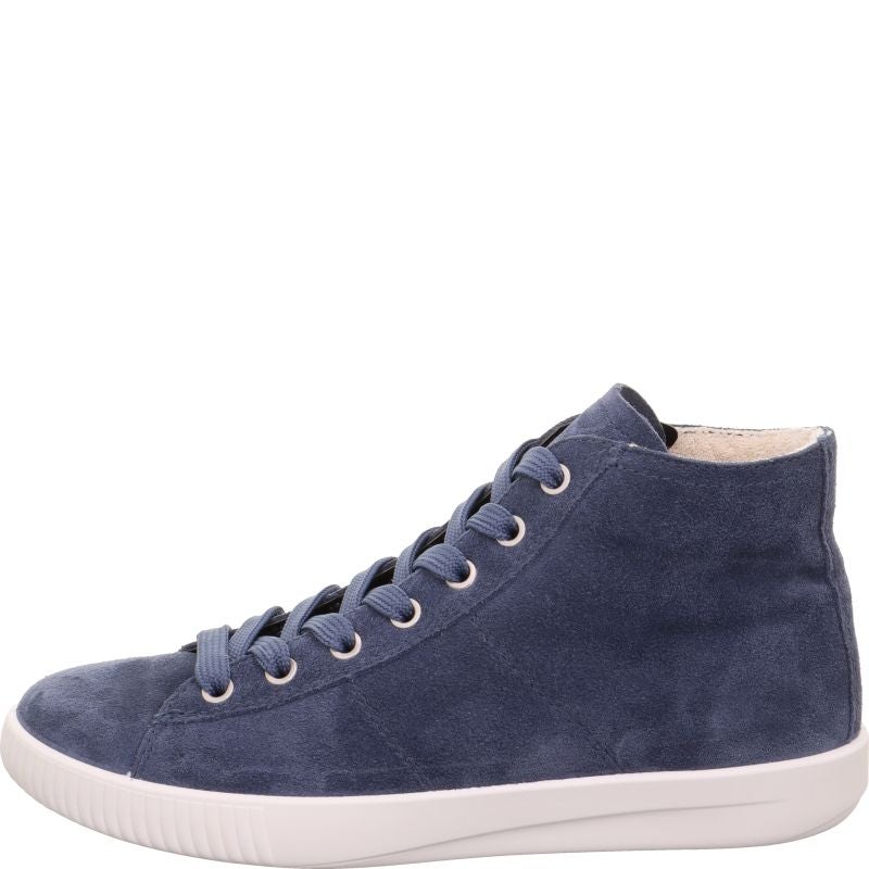 Legero SILENCE Damen Sneaker high - Material: Leder in Blau