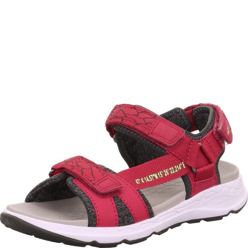 Superfit CRISS CROSS Girls Sandal - Material: Textil/Sonstiges Material in Red