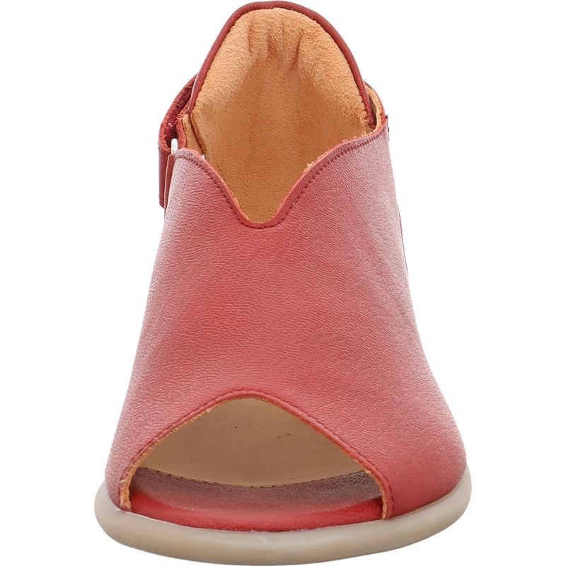 Think KAMAA Strap sandal - Material: Leather in Red