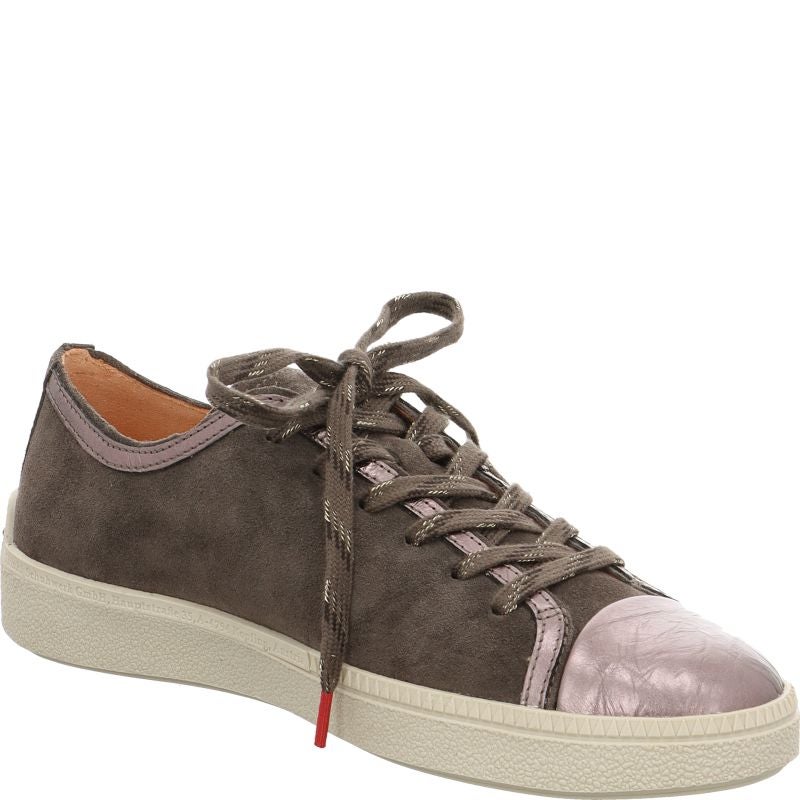 Think TURNA WOMEN Woman Sneakers low - Material: Leather in Grey