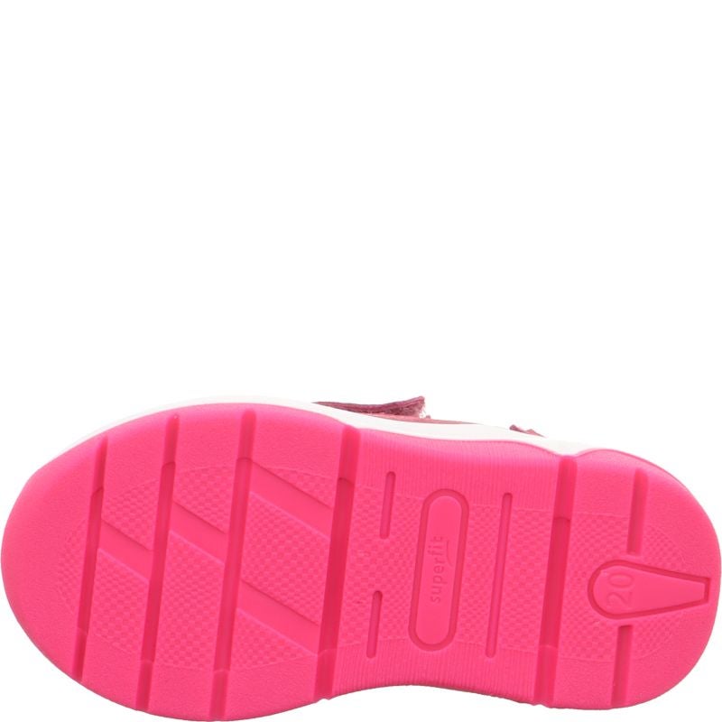 Superfit COOPER Mädchen Sneaker low - Material: Leder/Sonstiges Material/Textil in Pink