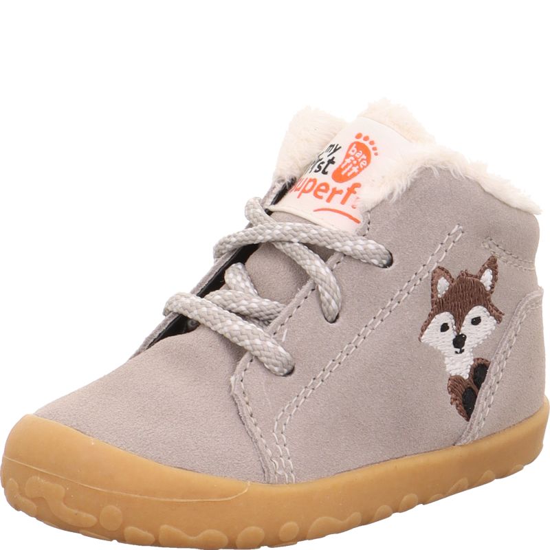 Superfit FLUMMI Unisex | Boys Sneakers high - Material: Leather in Beige