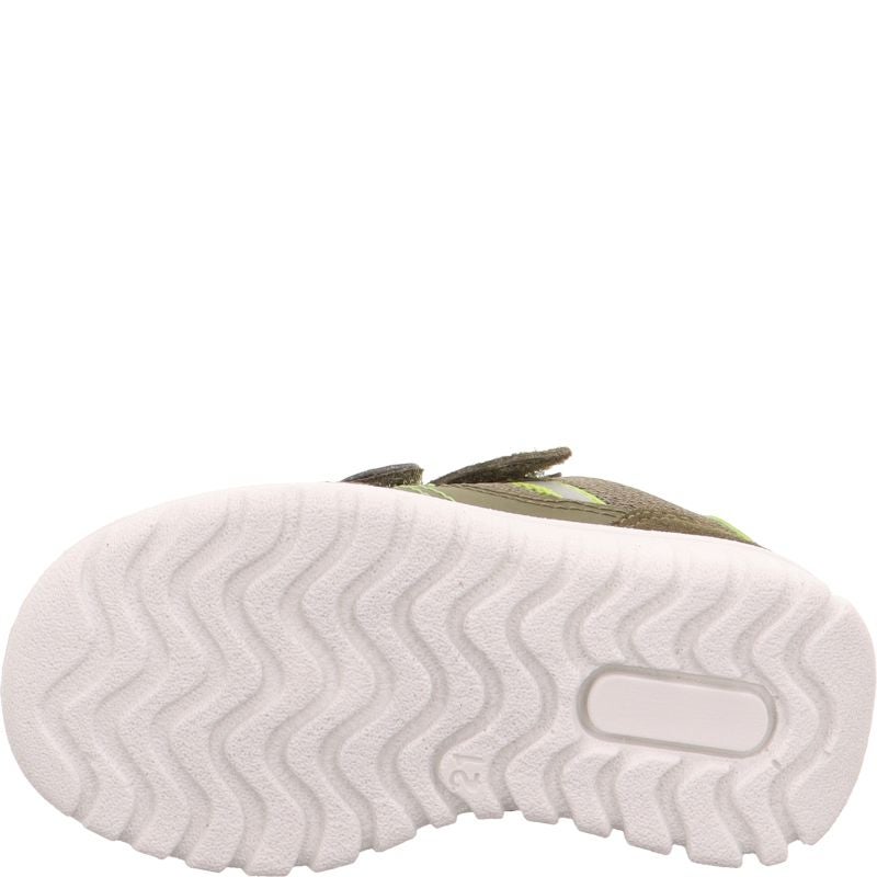 Superfit SPORT7 MINI Unisex, Jungen Sneaker low - Material: Leder/Sonstiges Material/Textil in Grün