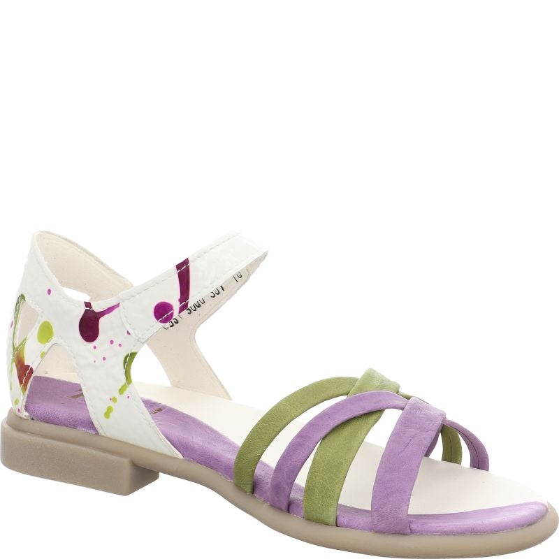 Think KAMAA Woman Strap sandal - Material: Leather in Multi Colour
